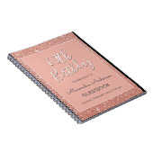 Carnet Rose Gold Sparkle Parties scintillant 60e Annivers (Côté Droit)