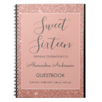 Rose Gold Sparkle Parties scintillant Sweet 16 Liv