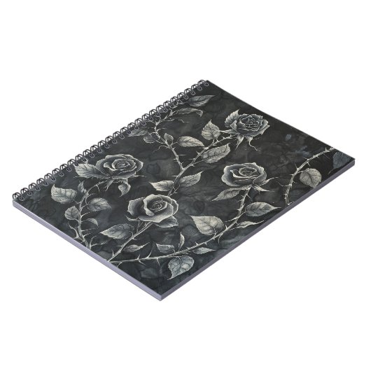 Carnet Rose gothique (Côté gauche)