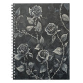 Carnet Rose gothique (Devant)