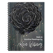 Carnet Rose gothique Noir & Gris Lectures intuitives Taro (Devant)