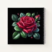 Carnet Rose gothique rouge (Dos)