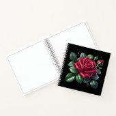 Carnet Rose gothique rouge (Intérieur)