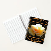 Carnet Rose intérieur brillant jaune et or (Intérieur)