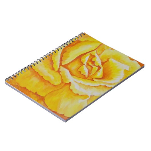 Carnet Rose jaune (Côté gauche)