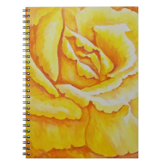 Carnet Rose jaune (Devant)