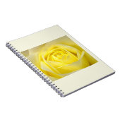 Carnet Rose jaune en gros plan (Côté Droit)