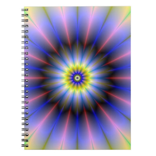Carnet rose jaune et bleu (Devant)