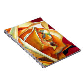 Carnet Rose jaune originale aquarelle Art (Côté Droit)