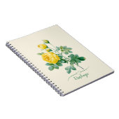 Carnet Rose jaune vintage (Côté Droit)