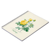 Carnet Rose jaune vintage (Côté gauche)