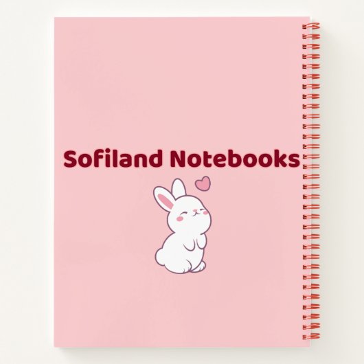 Carnet 🧡 rose kawaii 💗 ✨ (Dos)