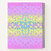 Carnet Rose, Lilac, Jaune et bleu ciel géométrique (Dos)
