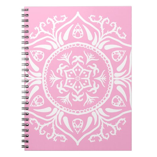 Carnet Rose Mandala (Devant)