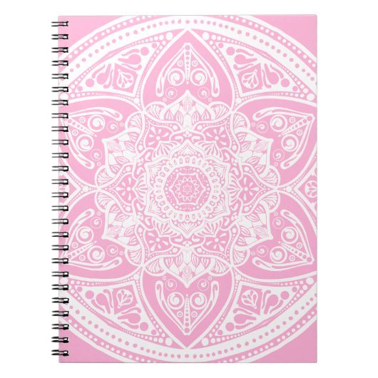 Carnet Rose Mandala (Devant)