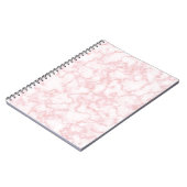 Carnet rose marbre (Côté gauche)