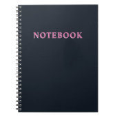 Carnet Rose marine profonde (Devant)