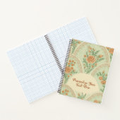 Carnet Rose Menthe Romantique Victorienne Personnalisée (Intérieur)