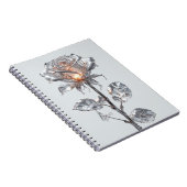 Carnet Rose métallique argent lumineuse (Côté Droit)
