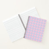 Carnet Rose mignon, violet et bleu clair Motif (Intérieur)