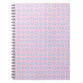 Carnet Rose mignon, violet et bleu clair Motif (Devant)