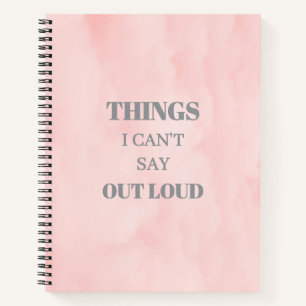 Carnet rose minimaliste
