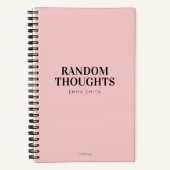 Carnet rose minimaliste (Recto)