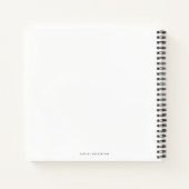 Carnet Rose moderne Gold Chic Script Fête des mariées inv (Dos)