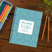 Carnet Rose Moderne Personnalisé Sarcelle