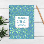 Carnet Rose Moderne Personnalisé Sarcelle