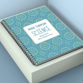 Carnet Rose Moderne Vert Bleu Personnalisé