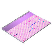 Carnet rose multi-couleurs (Côté gauche)