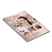 Carnet Rose or blush photo nom de collage (Côté Droit)