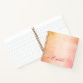 Carnet Rose or rousse nom de marbre rustique (Intérieur)