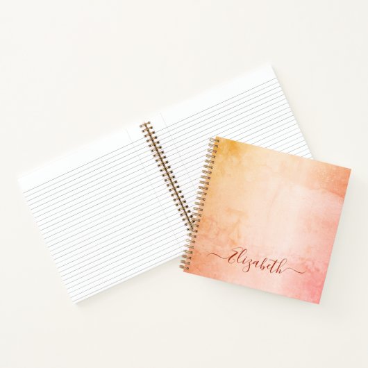 Carnet Rose or rousse nom de marbre rustique (Intérieur)