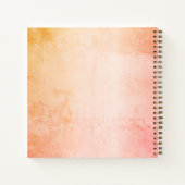 Carnet Rose or rousse nom de marbre rustique (Dos)