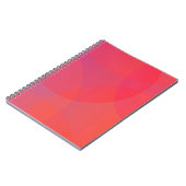 Carnet rose, orange, moderne, simple, cool, art tendance (Côté gauche)