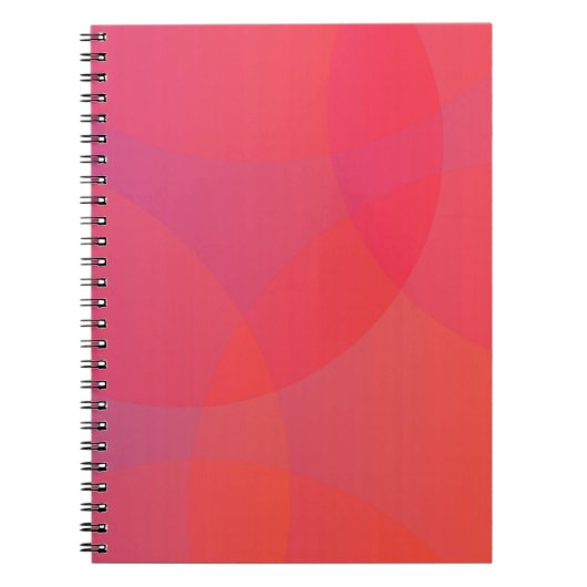 Carnet rose, orange, moderne, simple, cool, art tendance (Devant)