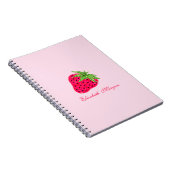 Carnet Rose Pailleté Froid de Fraise (Côté Droit)