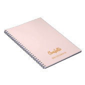 Carnet rose pâle de la serveuse (Côté Droit)