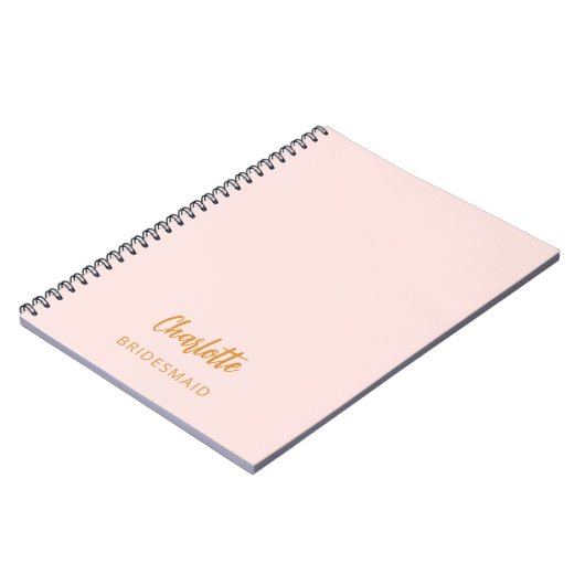 Carnet rose pâle de la serveuse (Côté gauche)