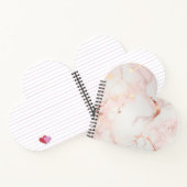 Carnet rose pâle en forme de coeur (Intérieur)