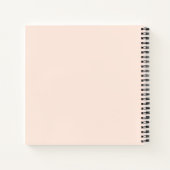 Carnet Rose Pâle Ombré Or Confettis Points Créatif (Dos)