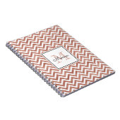 Carnet Rose Parties scintillant or Chevron Motif Monogram (Côté Droit)