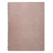 Carnet Rose Parties scintillant or Metallic Joli Fille Sp (Devant)