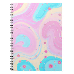 carnet rose pastel