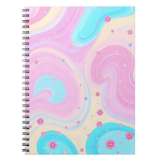 carnet rose pastel (Devant)