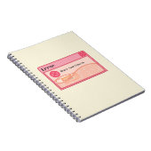 Carnet rose pastel esthétique mignon (message d'er (Côté Droit)