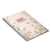 Carnet rose Pastel Floral (Côté Droit)
