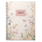 Carnet rose Pastel Floral (Devant)
